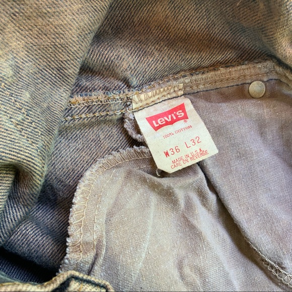 RARE Vintage LEVI’S Acid Wash 550 Mens Jeans Size 36x32 Silver Medal 80s Pants - Picture 2 of 11